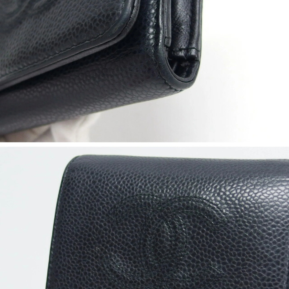 CHANEL Authentic Black Caviar Leather Wallet - Picture 7 of 11
